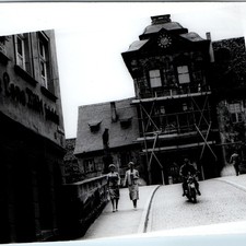 c1960s Bamberg, Germany Altes Rathaus Town Hall Bridge Women Fashion Photo 5