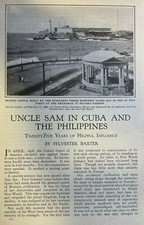 1923 Uncle Sam in Cuba and the Philippines Morro Castle Havana Manila picture