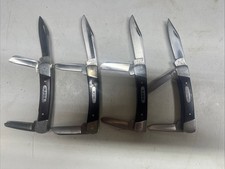 Vintage USA Pre-1986 Buck 703 Colt 3 Blade Stockman Knives, Lot Of 4 picture