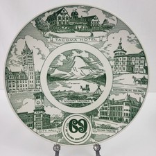 City of Tacoma Centennial Plate, 1969, Hotel, Northern Pacific, Mount, Hotel picture