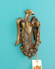 Brass Door Knocker Eagle Design Handmade standard 5.2'' picture