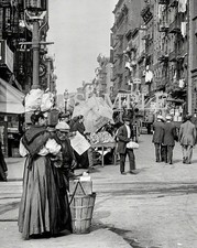 1900 MULBERRY STREET SCENE New York City PHOTO ( 165-e ) picture