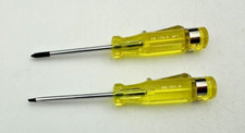Pocket Screwdriver Set, Stanley Pocket Clip, Cross & Flat Blades, 100 Plus NOS picture