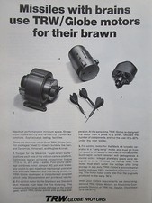 11/1973 PUB TRW GLOBE MOTORS MISSILES BUILDERS GENERAL DYNAMICS ARROWS AD picture