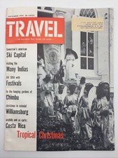 1955 December Travel Magazine India Festivals Chimbu Williamsburg Costa Rica Ski picture