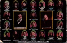 1903 Brigham Young & Wives Mormon History Postcard Salt Lake City Utah picture