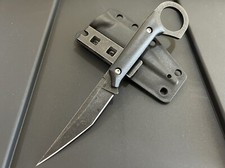 7.5” Stonewashed Tactical Survival Full Tang Hunting Knife with Sheath w/Clip picture