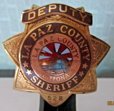 Vintage La Paz County Deputy Pinback picture