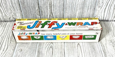 NOS Jiffy Wrap The Original Polyethylene Plastic Food Wrap USA 1966 Flex-O-Glass picture