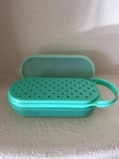 Vintage Tupperware Jade Green 4-pc. Cheese Grater 1374 Seal 1376 Container 1375 picture