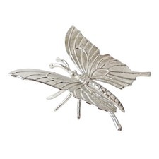 Cast Aluminum Metal Butterfly Figurine Shelf Sitter Garden Yard Decor 7.25 inch picture