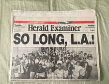 Herald Examiner Los Angeles Newspaper Nov 2, 1989 Final Edition 