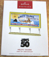 Hallmark 2025 Help Shark  Jaws 50th Anniversary  Christmas ornament- NIB  picture