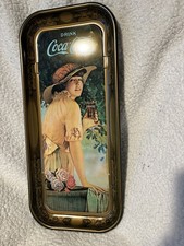 Vintage 1972 Coca Cola Reproduction Tray From 1916 Advertisement 19” picture