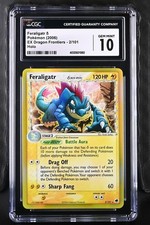 CGC 10 Feraligatr 2/101 Holo Ex Dragon Frontiers Delta Species Pokemon Card picture