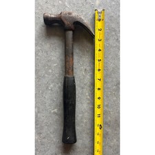 Vintage Dunlap USA 16oz Claw Hammer 3804-16oz Steel Handle Rubber Grip 13 Inch picture