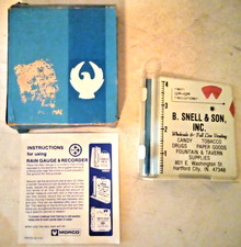 VTG MORCO RAIN GAUGE ADVERTISING B SNELL & SON HARTFORD CITY INDIANA AG picture
