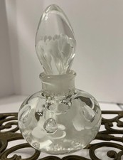 Authentic Joe Rice St. Clair Art Glass White Perfume Bottle – Signed picture