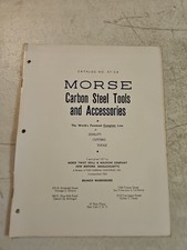 1957 Morse Twist Drill & Machine Co. Carbon Steel Tools & Accessories Catalog picture