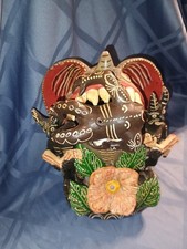 Carmela Martinez Alvarez Michoacan Pottery Diablo devil protection SIGNED picture