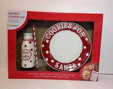 🔥Santa's Milk & Cookie Set by Pearhead Inc NIB🔥🔥🔥🔥🔥 picture
