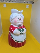 Ceramic Mrs Santa Clause Sugar & Creamer  W Original Box picture
