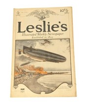 1915 Leslie's Illustrated Weekly Newspaper WWI Militaria July 15 Vintage picture