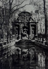 France, Paris, Fontaine Médicis, Jardin du Luxembourg, original, 1930 picture