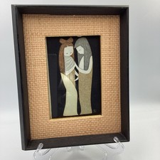 Kaoru Kawano (1916-1965) Framed Woodblock Print Two Girls - Excellent Condition picture