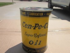 VINTAGE NOS CEN-PE-CO SUPER REFINED FULL 1 QUART CAN DEXRON ATF  100% PARAFFIN picture