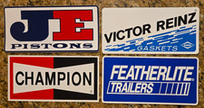 Vintage Lot of 4 Auto Racing & Performance Stickers –Original Backings Attached picture