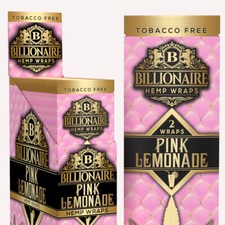 Billionaire Wraps - Pink Lemonade Rolling Paper - (Box of 25 Pouches) picture