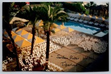 Jordan River Hotel Tiberias Israel 1993 Pool View Real Photo Postcard picture