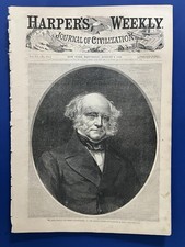 Harper's Weekly 8-9-1862 DEATH MARTIN VAN BUREN Map Richmond GEN HALLECK picture