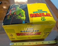 1979 BOX INCREDIBLE HULK 100 PACKS CARDS Vintage sealed FKS Marvel Comic Spain picture