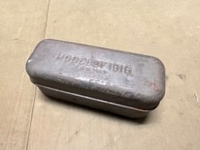 ORIGINAL WWI WWII US ARMY M1916 MODEL 1916 BACON MESS TIN- DATED 1917 picture