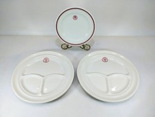 Vintage Shenango US Army Medical Department Plates Lot of 3 Divided & Side Plate picture