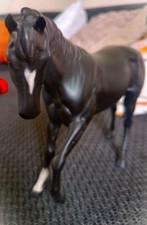 Vintage Royal Doulton Black Beauty Horse Figurine – Rare Satin Matt Black picture