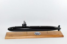 USS Chicago SSN-721 FLT II Black Hull Submarine Model, Navy Mahogany,20 inch, LA picture