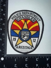 Chandler Arizona AZ Police Shoulder Patch Obsolete Embroidered 1912 picture