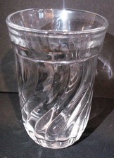 Vtg. Clear Fostoria Glass Co. Colony Pattern Tumbler 9 oz. 5 in. high Elegant picture