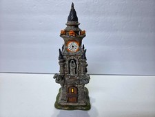 Vintage 2011 DEPT 56 Halloween Clock Tower #4020233 Village Gargoyle ~ No Box picture