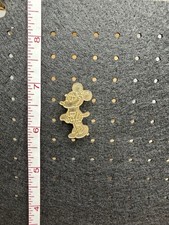 Vintage Walt Disney Productions Minnie Mouse Gold Tone Brooch Pin Pre-1986 picture