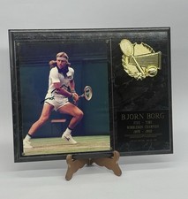 Bjorn Borg Autographed Signed Plaque 5 Time Champ 1976-80 LE 120 of 750 picture