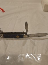 Vintage Camillus Cub Scouts BSA Blue Handle 3 Blade Pocket Knife USA  picture