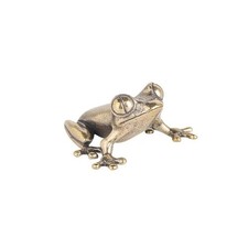 Retro Brass Mini Frog Miniatures Figurines Vintage Animal Figurine Toad Desktop picture