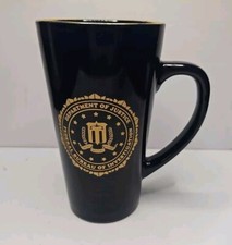 FBI MUG Dept of Justice USFederal Law Enforcement Heraldry FBI Seal Blue GoldMug picture