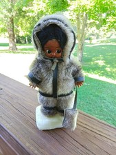 Vintage Alaska Eskimo Inuit Sleepy Eye Doll Figure RARE picture