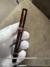 Parker Duofold International Fountain Pen with 18 K Gold M nib Rubin  Marbled UK picture