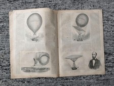 1859 Great Balloon Voyage St. Louis to NY, Garibaldi, Dickens Italian War Jun 18 picture